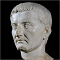 Buste de l'empereur Tibère (42 avant J.-C.-37 après J.-C.).
